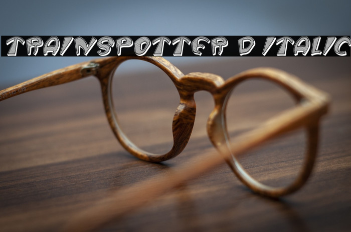 Trainspotter 3D Italic Example 1