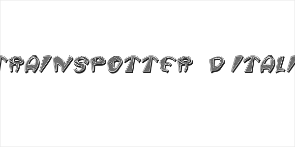 Trainspotter 3D Italic Logo