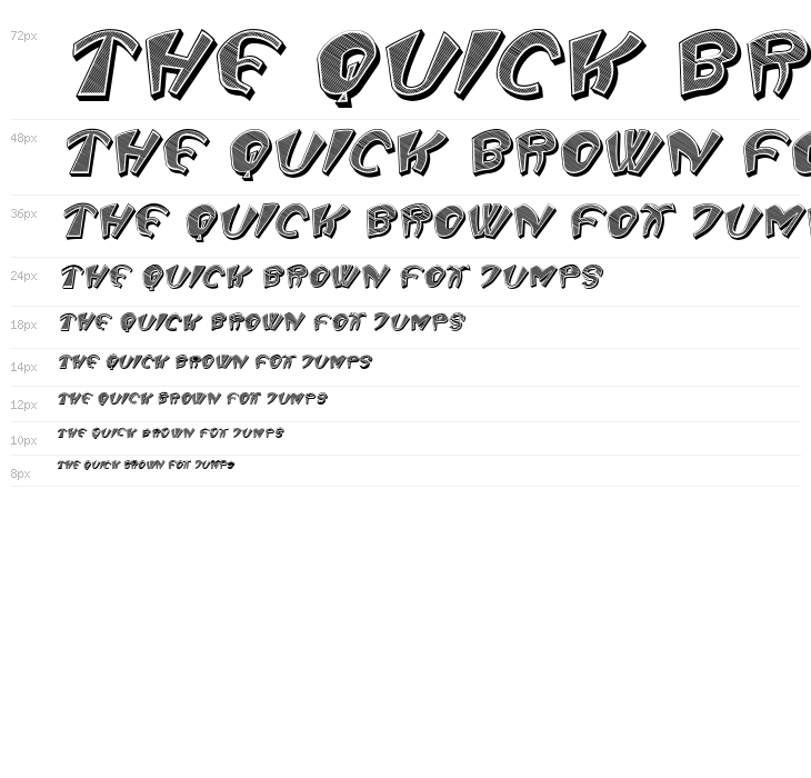 Trainspotter 3D Italic Waterfall