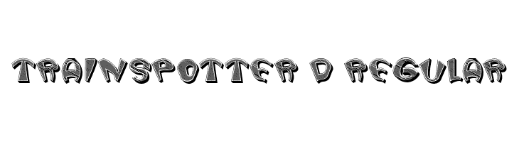 Trainspotter 3D Regular  font caratteri gratis