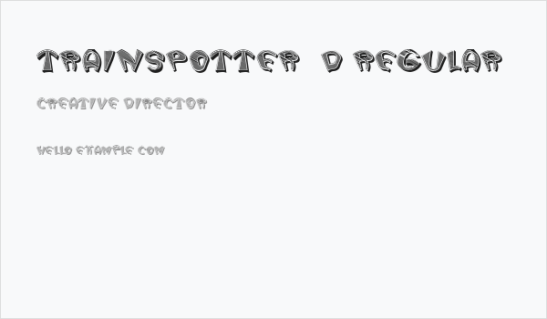 Trainspotter 3D Regular Business Card