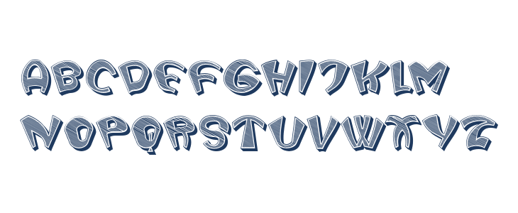 Trainspotter 3D Regular Lowercase