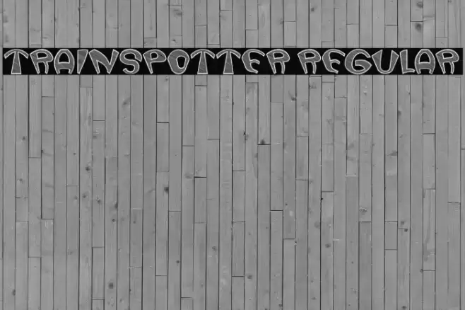 Trainspotter Regular Font examples