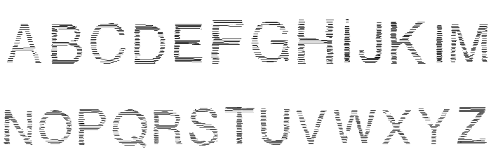 Traitlettre Font LOWERCASE