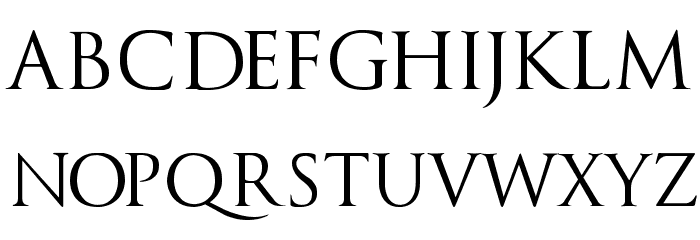 Trajanus Roman Font UPPERCASE