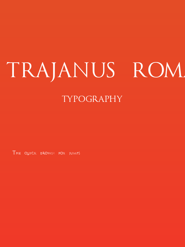 Trajanus Roman Poster