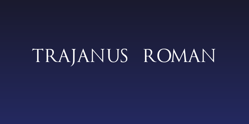 Trajanus Roman Social Header