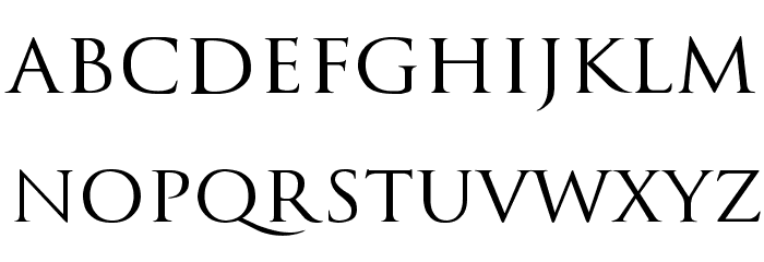 Trajanus Roman Font LOWERCASE