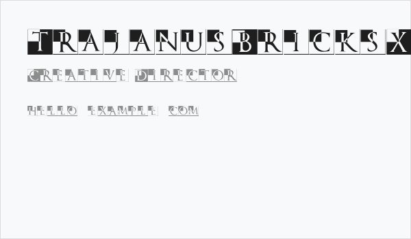 TrajanusBricksXtra Business Card