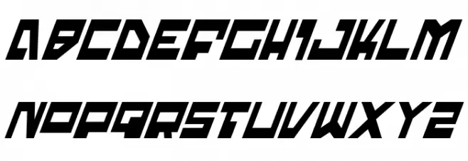 Trajia Condensed Italic Fuentes MAYÚSCULAS