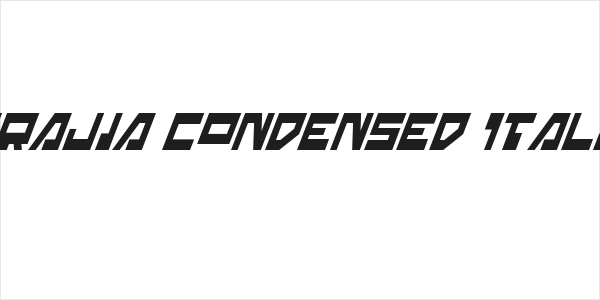 Trajia Condensed Italic Logo