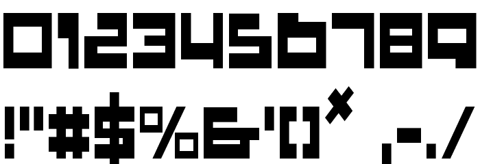 Trajia Condensed Шрифта ДРУГИЕ символов