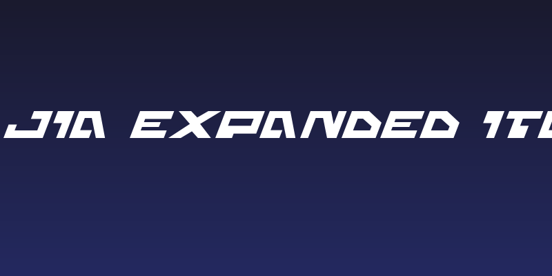 Trajia Expanded Italic Social Header