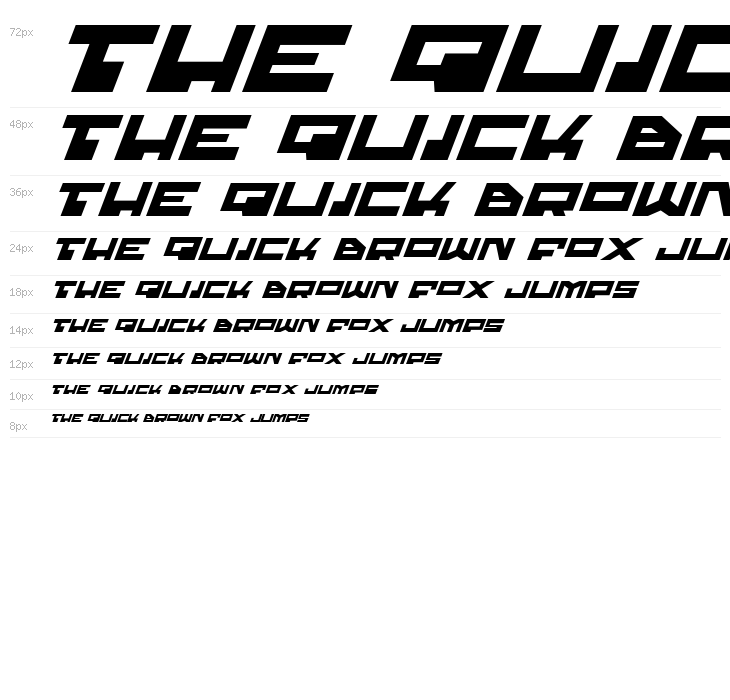 Trajia Expanded Italic Waterfall