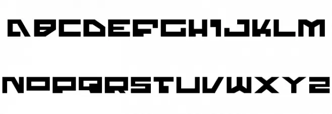 Trajia Expanded Schriftart Groß
