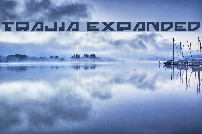 Trajia Expanded Font examples