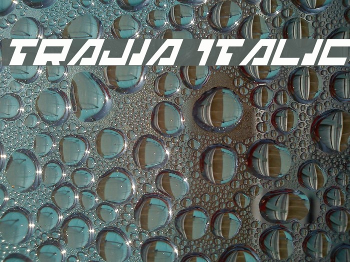 Trajia Italic Font examples