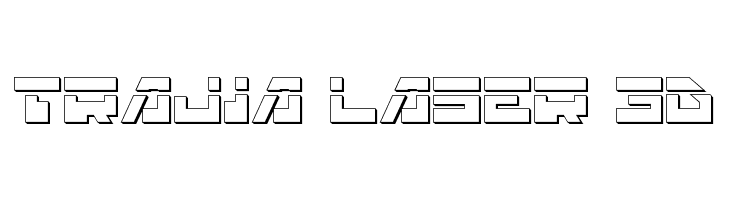 Trajia Laser 3D  Frei Schriftart Herunterladen