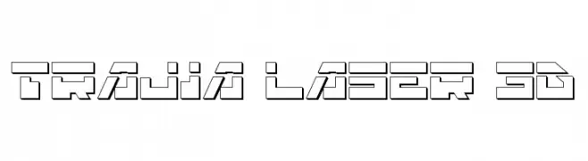 Trajia Laser 3D  免费字体下载