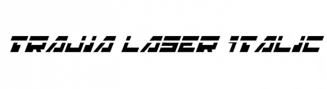 Trajia Laser Italic  Free Fonts Download