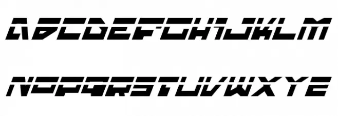 Trajia Laser Italic Polices MAJUSCULES
