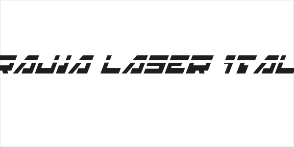 Trajia Laser Italic Logo