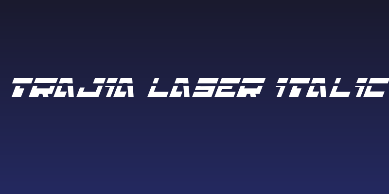 Trajia Laser Italic Social Header