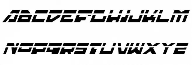 Trajia Laser Italic Шрифта строчной