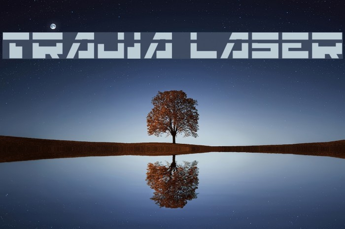 Trajia Laser Font examples