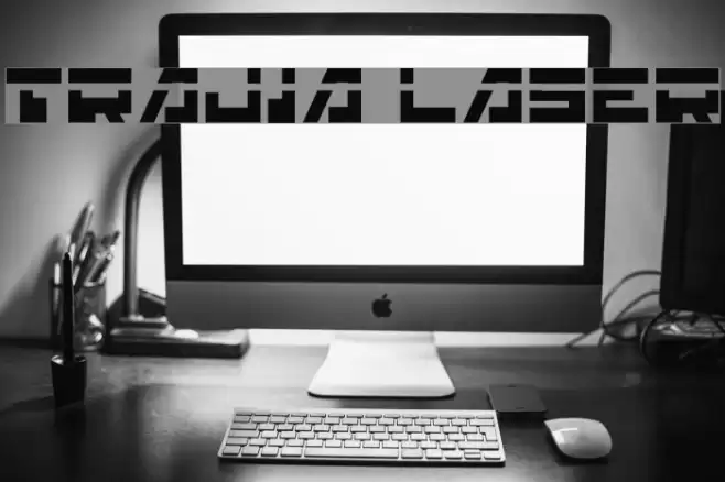 Trajia Laser Caratteri examples
