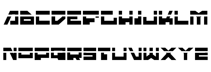 Trajia Laser Font LOWERCASE