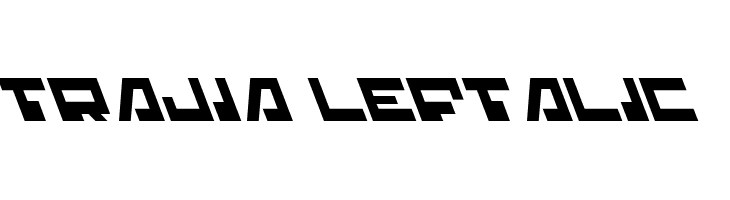 Trajia Leftalic  Free Fonts Download
