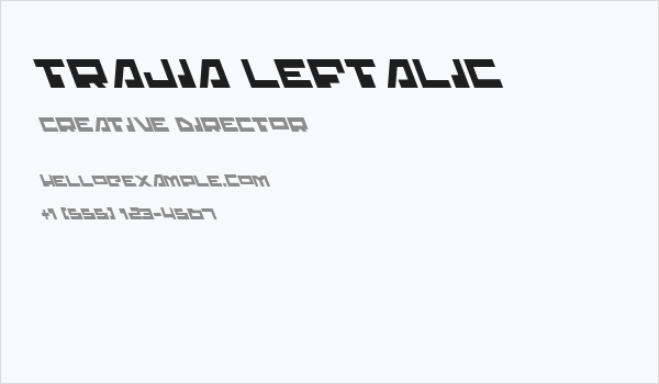 Trajia Leftalic Business Card