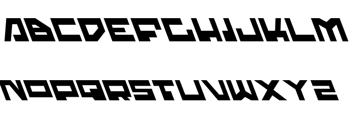Trajia Leftalic Font LOWERCASE