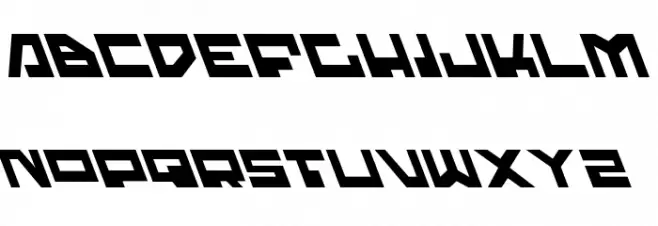 Trajia Leftalic Caratteri MINUSCOLO
