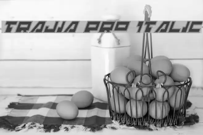 Trajia Pro Italic Schriftart examples