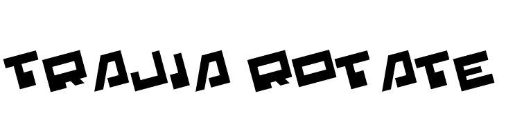 Trajia Rotate  フリーフォントのダウンロード