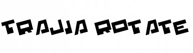 Trajia Rotate  Frei Schriftart Herunterladen