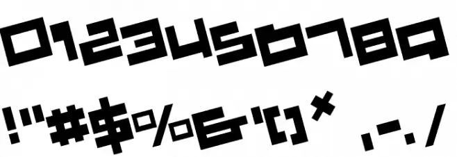 Trajia Rotate Font Alte caractere