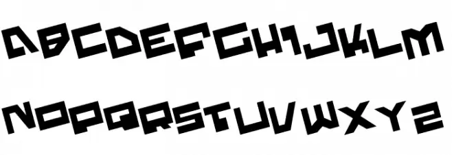 Trajia Rotate Font Litere mari