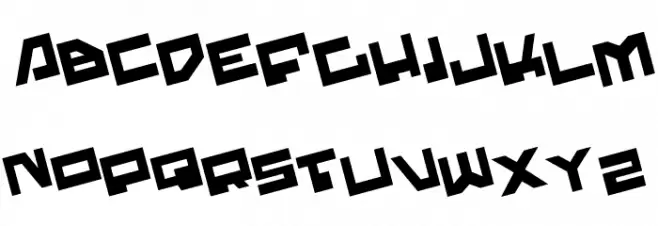 Trajia Rotate Font Litere mici