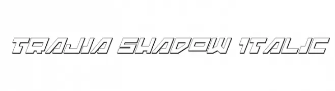 Trajia Shadow Italic  नि: शुल्क फ़ॉन्ट्स डाउनलोड