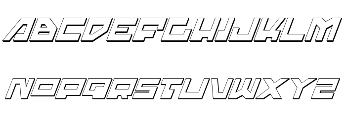 Trajia Shadow Italic Caratteri MINUSCOLO