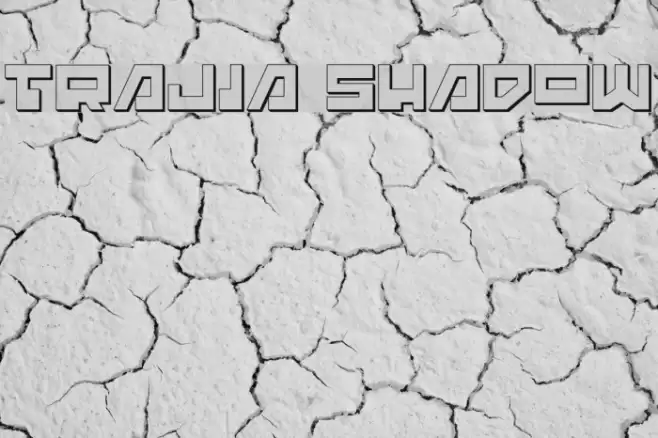 Trajia Shadow Font examples