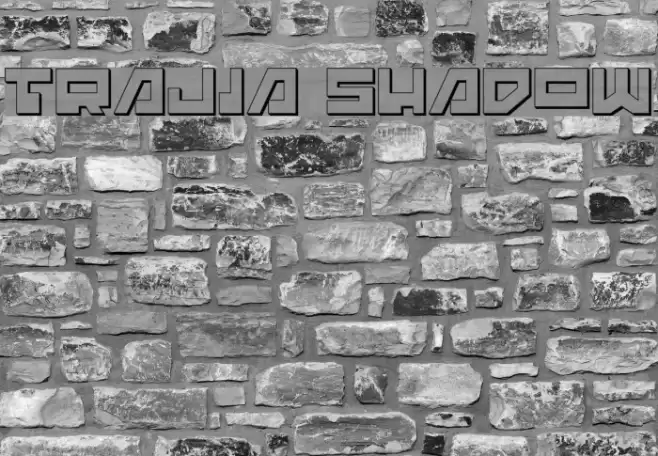 Trajia Shadow Font examples