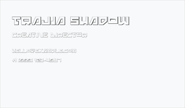 Trajia Shadow Business Card