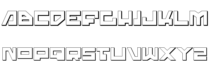 Trajia Shadow Font LOWERCASE
