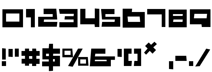 Trajia Trash Font OTHER CHARS