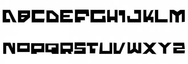Trajia Trash 字体 大写