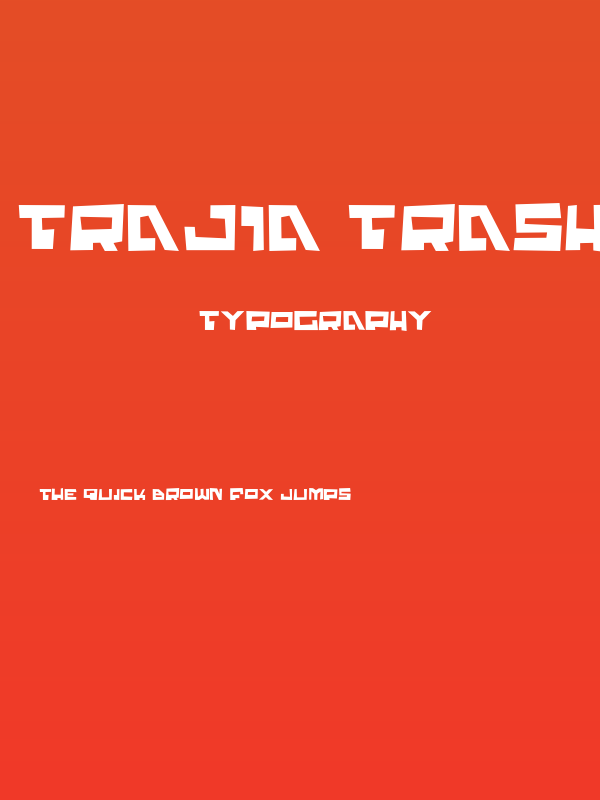Trajia Trash Poster